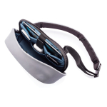 Anti-theft RPET sling bag with RFID pocket and USB port, AWARE™ grey colour view 15