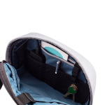 Anti-theft RPET sling bag with RFID pocket and USB port, AWARE™ grey colour view 16