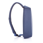 Anti-theft backpack with USB and RFID ports navy-blue colour