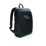 Secure backpacks with RFID and USB ports black colour