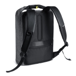 High-security backpack with cut-resistant fabric and RFID protection grey colour