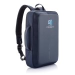 Anti-theft backpack briefcase for 15.6” laptops dark blue colour