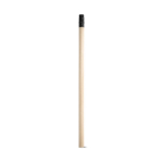 Natural wood pencil with top and eraser, HB hardness black colour