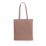 Branded coloured cotton bag for events, 140 g/m²