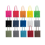 Branded coloured cotton bag for events, 140 g/m² various colours