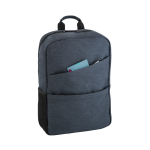 Recycled laptop backpack with padded pockets, 15.6'' blue colour fourth view