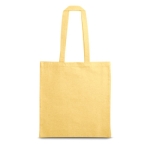 Recycled cotton bag, 140 g/m2, Reciclo Colors yellow colour first view