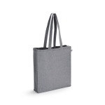 Recycled cotton bag, 140 g/m2, Reciclo Colors dark grey colour