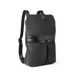 Black microfiber daypack, foldable into two sizes, Versatile black colour fifth view