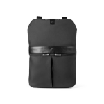 Black microfiber daypack, foldable into two sizes, Versatile black colour sixth view