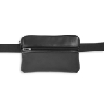 Black microfiber daypack, foldable into two sizes, Versatile black colour