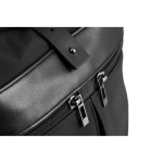 Black microfiber daypack, foldable into two sizes, Versatile black colour