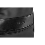 Black microfiber daypack, foldable into two sizes, Versatile black colour