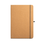 Notebook with eco cover and lined pages, A5 light brown colour first view