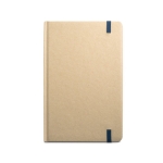 A5 notebook, recycled paper, cardboard cover navy-blue colour second view