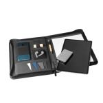 High-quality portfolio folder with zip, A4 Workshop black colour fourth view