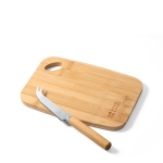 Chopping board with a small cheese knife, Gruyere main view
