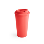 Double-walled coffee mug to go made of PP, 500ml