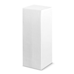 Branded aluminium bottle with logo, 400 ml white colour in box
