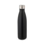 Vacuum-insulated stainless steel bottle, 500 ml black colour