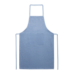 Recycled cotton apron with pocket, 140 g/m2 royal blue colour first view