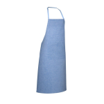 Recycled cotton apron with pocket, 140 g/m2 royal blue colour