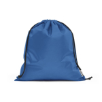 Promotional drawstring bag made of recycled plastic royal blue colour