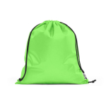Promotional drawstring bag made of recycled plastic light-green colour