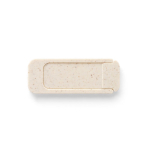Custom webcam cover made from eco-friendly material, sliding natural colour first view