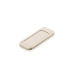 Custom webcam cover made from eco-friendly material, sliding natural colour