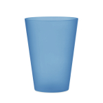 Sustainable, reusable cup made of PP for events, 300 ml transparent blue colour
