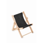 Original mobile phone stand in a deck chair shape black colour