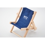 Original mobile phone stand in a deck chair shape blue colour main view