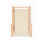 Original mobile phone stand in a deck chair shape beige colour fourth view