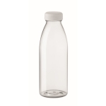 Plastic bottle made of RPET, BPA free, in many colours, 500 ml transparent colour