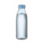 Plastic bottle made of RPET, BPA free, in many colours, 500 ml transparent light blue colour fourth view