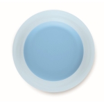 Plastic bottle made of RPET, BPA free, in many colours, 500 ml transparent light blue colour fifth view