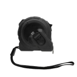 Custom tape measure with logo in premium case, 5 m black colour