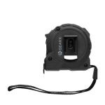Custom tape measure with logo in premium case, 5 m black colour