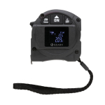 Premium laser tape measure, GearX, 5 m black colour