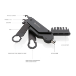 High-quality multifunction tool for bikes black colour