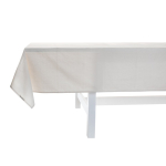 Water-saving cotton tablecloth in neutral style, 80 g/m² white colour