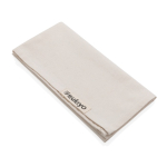 Set of 4 recycled cotton table napkins, 45 × 45 cm white colour
