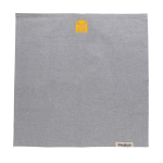 Set of 4 recycled cotton table napkins, 45 × 45 cm grey colour