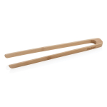 Promotional bamboo serving tongs with kraft box brown colour