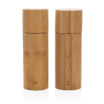 Large salt and pepper mills set for event giveaways brown colour