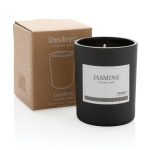 Scented candle in elegant promotional glass black colour
