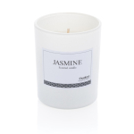 Scented candle in elegant promotional glass white colour