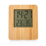 Budget promotional weather station with 3 functions brown colour