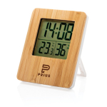 Budget promotional weather station with 3 functions brown colour